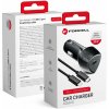 CARBON nabíjačka do auta typ C 3.0 PD20W CC50-1C čierna (celkom 20 W) + kábel pre Apple Lightning 8pin PD20W