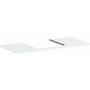 Hansgrohe Xilesa E Doska pod umývadlo, 118x55 cm, výrez uprostred, matná biela 54271700-HG