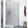 Aqualine Pilot - Sprchový kút 90x90 cm, chróm/sklo Brick PT090-01