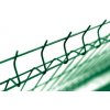 Plotový zváraný panel 3D - výška 123 cm, drôt 4 mm, PVC zelený