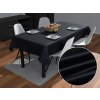Biante Saténový obdĺžnikový obrus polyesterový Satén LUX-026 Čierny 140x180 cm