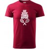 Eat sleep tennis - Klasické pánske tričko vyššej gramáže - 2XL ( Marlboro červená )