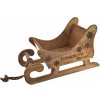 InDecor Sánky z mangového dreva Rozprávkové Vianoce, 38 x 22 x 20 cm