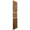 FLEXISTYLE Závesné hodiny z dubového dreva Lamele 155cm FlexiStyle z235-d1