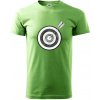 Terč na lukostreľbu - Klasické pánske tričko vyššej gramáže - M ( Trávová zelená )