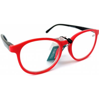 Berkeley dioptrické okuliare na čítanie plastové čierne červené bočnice MC2253