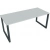 Hobis Pracovný stôl UNI O, 180x75,5x80 cm, sivá/čierna