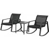 Zostava kovového záhradného nábytku Dimenza čierna, 2-dielna