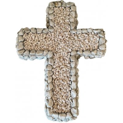 Kríž veľký s kamienkami 900402 30x40 cm