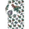 Jerry Fabrics Napínacia bavlna plachta Jurassic World Roar 90x200
