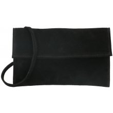 Spoločenská listová kabelka s náramkom Pearl čierna