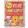Velké samolepky a omalovánky pro malé ruce Divoká zvířata - Petit Véronique