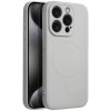 Obal / kryt na Apple iPhone 15 PRO biele - Silicone Mag Cover