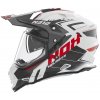 NOX prilba N312 Vapor 2025 biela, čierna, červená, veľkosť XS