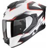 Helma na motorku SCORPION EXO-530 AIR CLIP matná bielo/čierno/červená Veľkosť: M