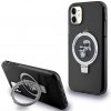Karl Lagerfeld Ring Stand Puzdro Karl&Choupette MagSafe pre iPhone 11, Xr, čierne