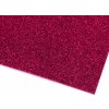 Samolepiace penová guma Moosgummi s glitrami 20x30 cm - ružová sýta (10 ks)
