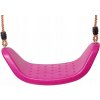 Sedák hojdačky pre deti, plastový, na šnúrke, pevný, ružový