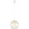 Belis | Luster na lanku MATT 1xE27/60W/230V biela/zlatá | BE0720