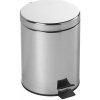 Aqualine SIMPLE LINE odpadkový kôš guľatý 5l, nerez lesk 27105