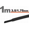 SOLEX Zmršťovacia trubička 3,5mm/1,75mm DRS3,5-1,75/BK čierna
