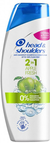 Head & Shoulders Apple Fresh 2v1 šampón proti lupinám 400 ml