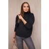 High-neckline sweater with graphite diamond pattern šedá One size Kesi 5907302253095