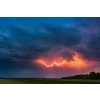 DIMEX | Vliesové fototapety na stenu Nočná búrka MS-5-1950 | 375 x 250 cm | zelená, modrá, oranžová + Vliesová fototapeta na stenu DIMEX Nočná búrka MS51950 v rozmere 375 x 250 cm