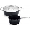 Fissler Súprava hrncov ADAMANT čierna hliník 2 ks