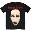 Marilyn Manson Tričko Unisex Red Lips Unisex Black L