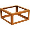 Dizajnový rám na kvety a stromy z cortenovej ocele PAQUETE VACIO Veľkosť: Paquete 3 - 60x60x30 cm