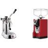 La Pavoni Stradivari Professional Lusso + Eureka Mignon Bravo, CR ferrari red