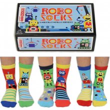United Odd Socks Detské veselé ponožky Robo Socks