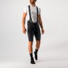 CASTELLI Cyklistické nohavice krátke s trakmi - NANO FLEX PRO RACE - čierna
