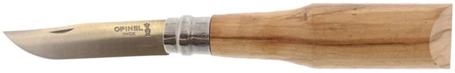 Opinel N°08 Inox s neopracovanou olivovou rukoväťou