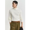 ROLÁK GANT COTTON CABLE TURTLE NECK CREAM