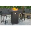 Barový stol s ohniskom betónový - Plynové ohnisko 91,5x91,5x113 cm - ESTEBAN