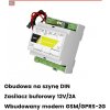 MultiGSM-PS-D4M 2 - GSM oznamovací a riadiaci modul, alarmový modul, GSM terminál s bufferovým napájaním a skriňou na DIN lištu - ROPAM