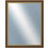 DANTIK - Zrkadlo v rámu, rozmer s rámom 80x100 cm z lišty ZVRATNÁ červenozlatá plast (3069)