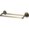 Erga Deco, 2-ramenný držiak na uteráky 610 mm, antická mosadz, ERG-00411
