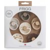 Frigg šesťbalenie okrúhlych cumlíkov frigg earthy wonder, 0-6m, kaučuk