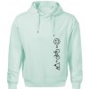 Hory bicykel úsmev - Oversized mikina pánska Moon - kratšia + širšia - 3XL ( Frost )