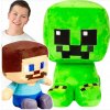 MINECRAFT SÚPRAVA DVE MASKOTKY CREEPER + STEVE VEĽKÁ PLYŠOVÁ HRAČKA MÄKKÁ PLYŠOVÁ HRAČKA