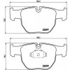 Sada brzdových platničiek, vždy 4 kusy v sade BREMBO P 44 012 (P44012)