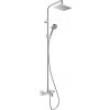 Hansgrohe Vernis Shape súprava vaňová/sprchová nástenná s termostatom s dažďovou sprchou chrómová 26098000