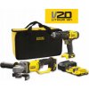 Sada elektrického nářadí Stanley ST SET V20 SFMCK471D2S BRAŠNA 2x2,0Ah