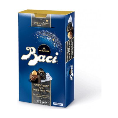 Perugina Baci pralinky s horkou 70% čokoládou v krabičke 175g