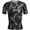 Under Armour HeatGear IsoChill Printed Short Sleeve - black/white - Čierny