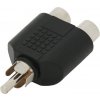 SOLEX Rozdvojka audio 1xRCA vidlica na 2xRCA zdierka AC18