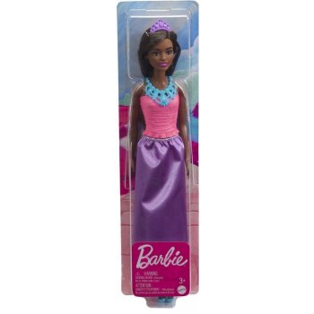 Barbie princezna tmavovláska fialová